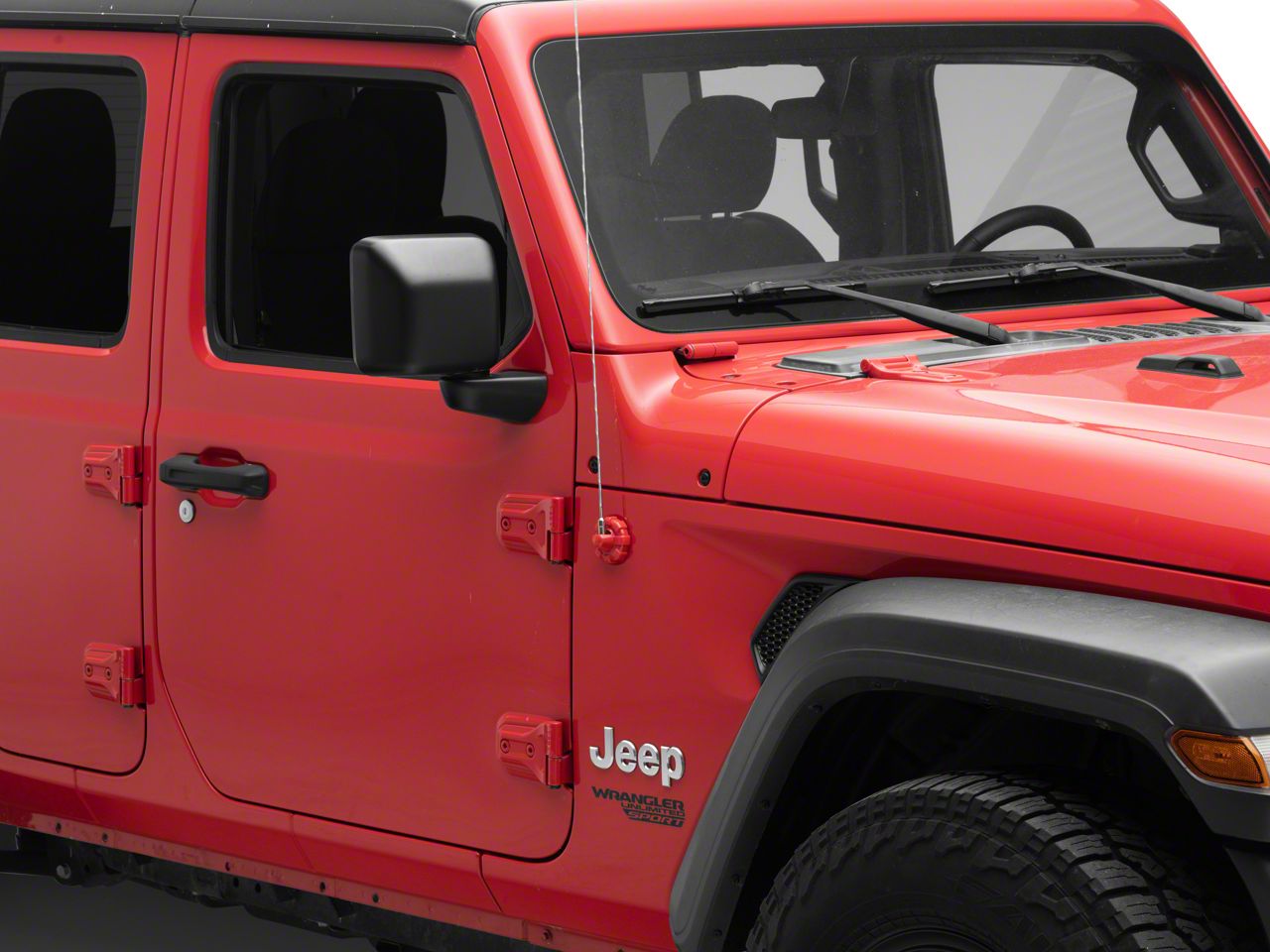 Rugged Ridge Elite Antenna Base for 07-20 Jeep Wrangler JL, JK & Gladiator JT in Black for 07-24