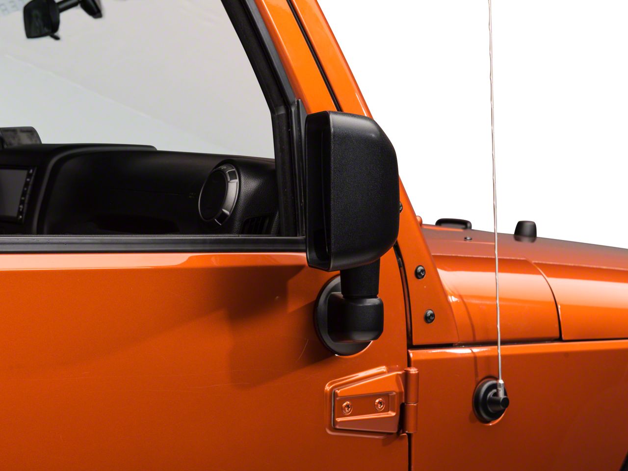 thumbnail image 2 of Pair Of Manual Mirrors For Jeep Wrangler 1987-2002 Full-Door - Driver & Passenger Side 2 of 4