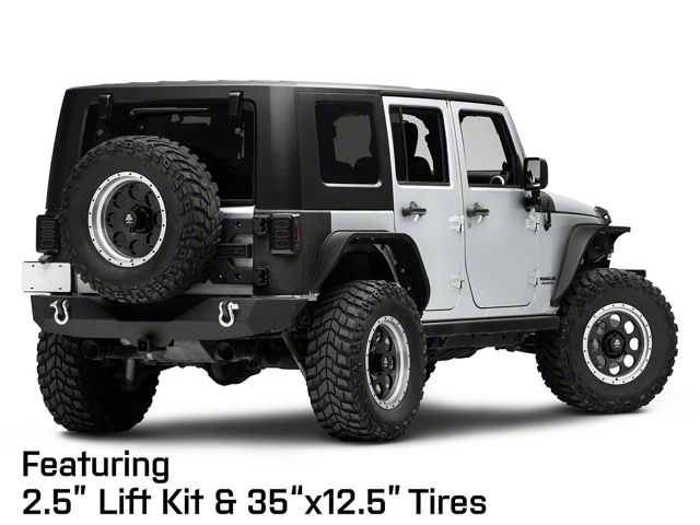 Mammoth Jeep Wrangler 8 Aluminum Simulated Beadlock Black Mammoth Jeep Wrangler 8 Aluminum Simulated Beadlock Black