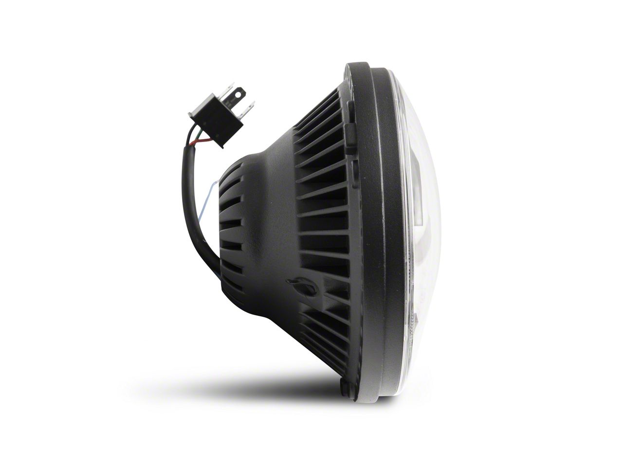 Raxiom Jeep Wrangler Axial Series LED Headlights; Black