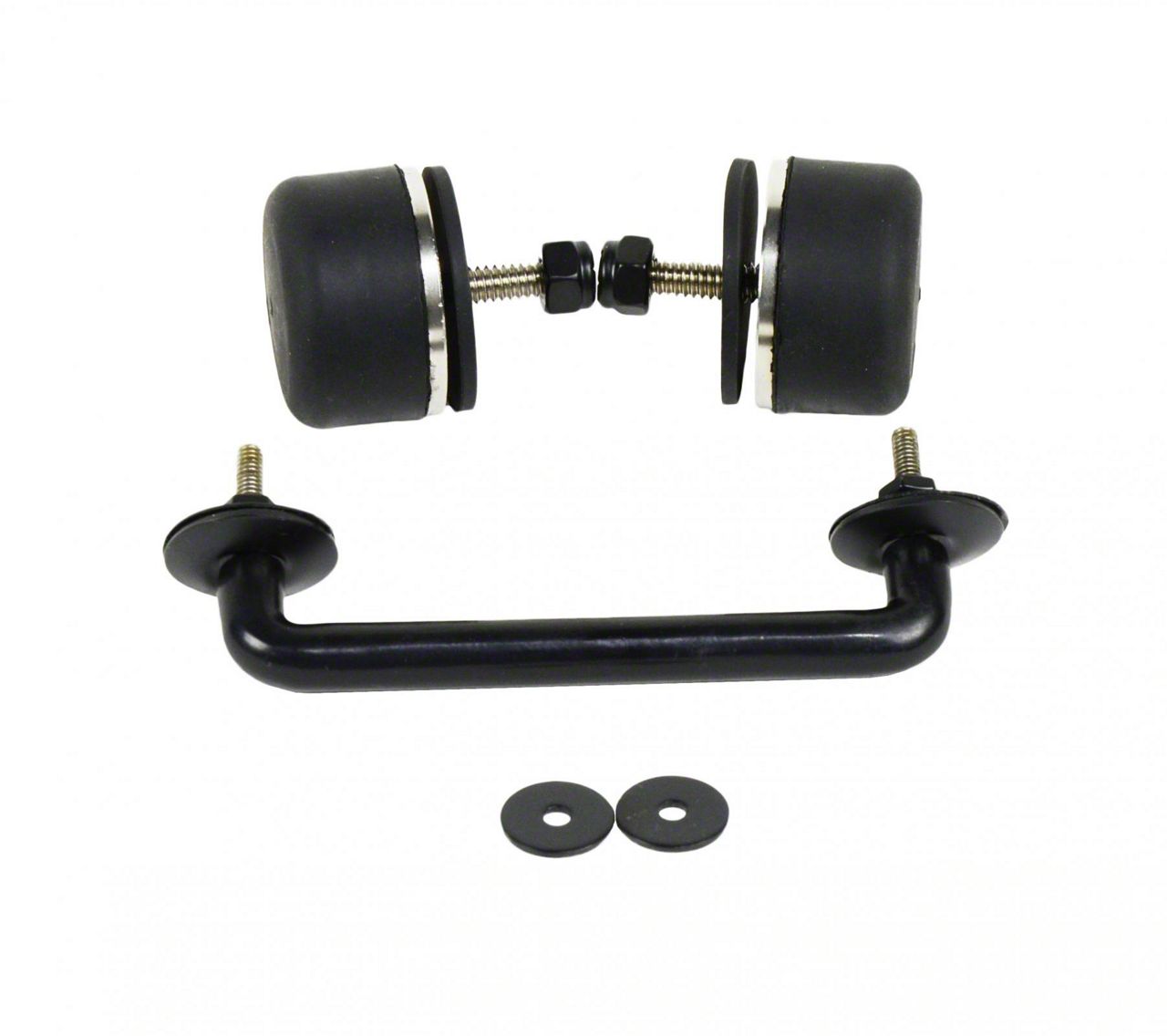 Windshield Hold Down Black Compatible With Wrangler JK And TJ Models