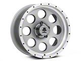 Mammoth 8 Aluminum Simulated Beadlock Anthracite Wheel; 17x9; -6mm Offset (07-18 Jeep Wrangler JK)
