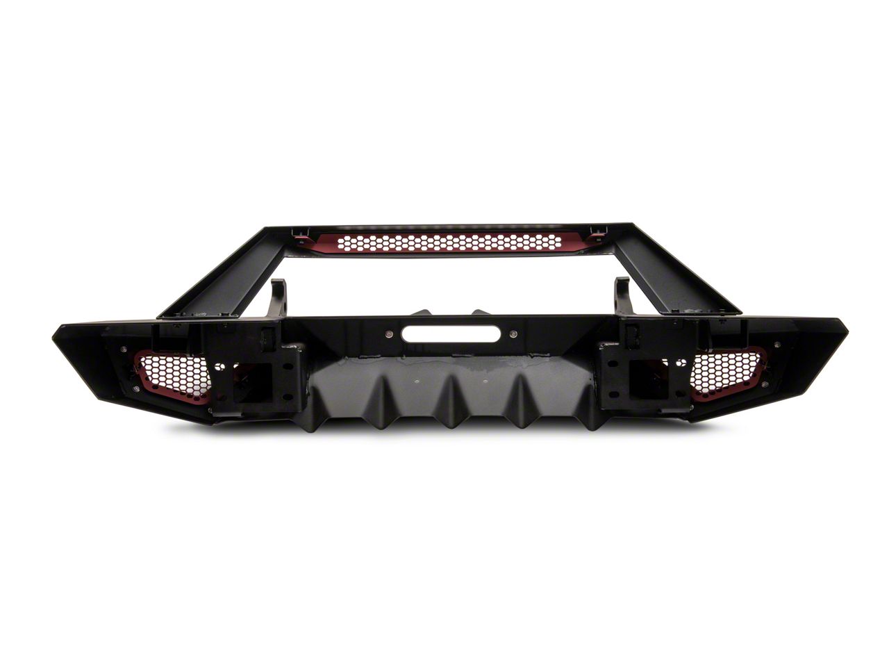 Barricade Jeep Wrangler X-Series Front Bumper; Red Inserts J133198