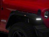 Barricade X-Series Fender Flares; Rear; Red Inserts (18-26 Jeep Wrangler JL)