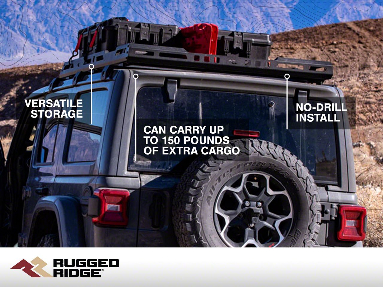 Rugged Ridge 11609.01 4-Piece Fender Flare Kit 07-14 Jeep Wrangler Buy Rugged Ridge Sherpa Roof Rack for 2018 - 2022 Jeep Wrangler JL