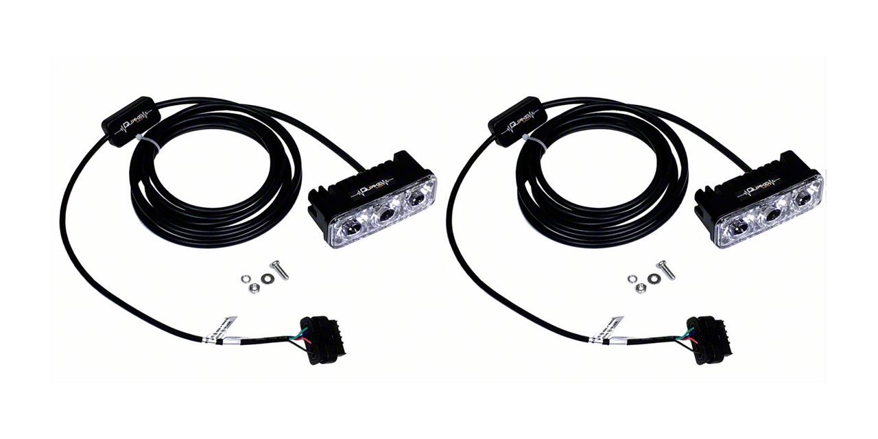 Quake LED Jeep Wrangler Tempest 3-Inch DRL Fender Lights with