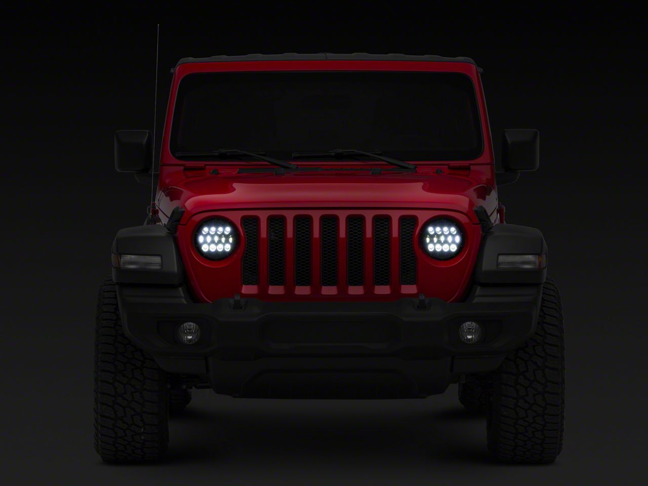 Quake LED Jeep Wrangler Tempest 9-Inch RGB Headlights; Black Quake LED Jeep Wrangler Tempest 9-Inch RGB Headlights; Black
