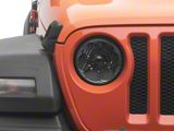 KC HiLiTES 7-Inch Gravity Pro LED Headlights; Black Housing; Clear Lens (18-26 Jeep Wrangler JL)