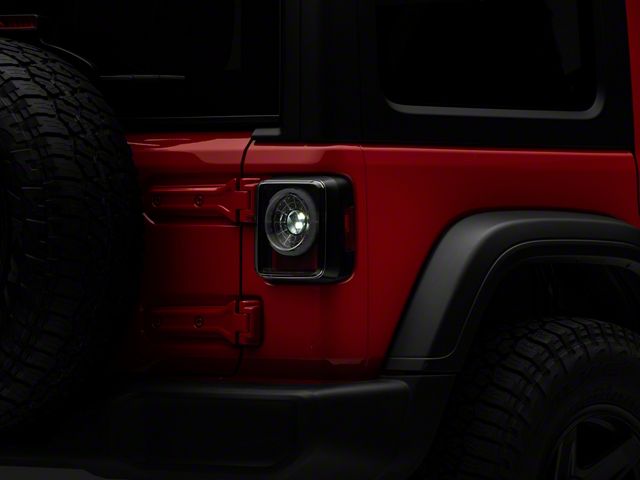 Jeep Wrangler Sequential LED Tail Lights; Black Housing Jeep Wrangler Sequential LED Tail Lights; Black Housing