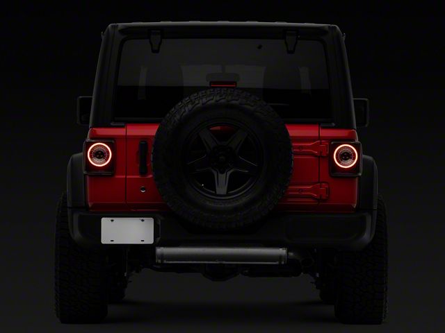 Jeep Wrangler Sequential LED Tail Lights; Black Housing Jeep Wrangler Sequential LED Tail Lights; Black Housing