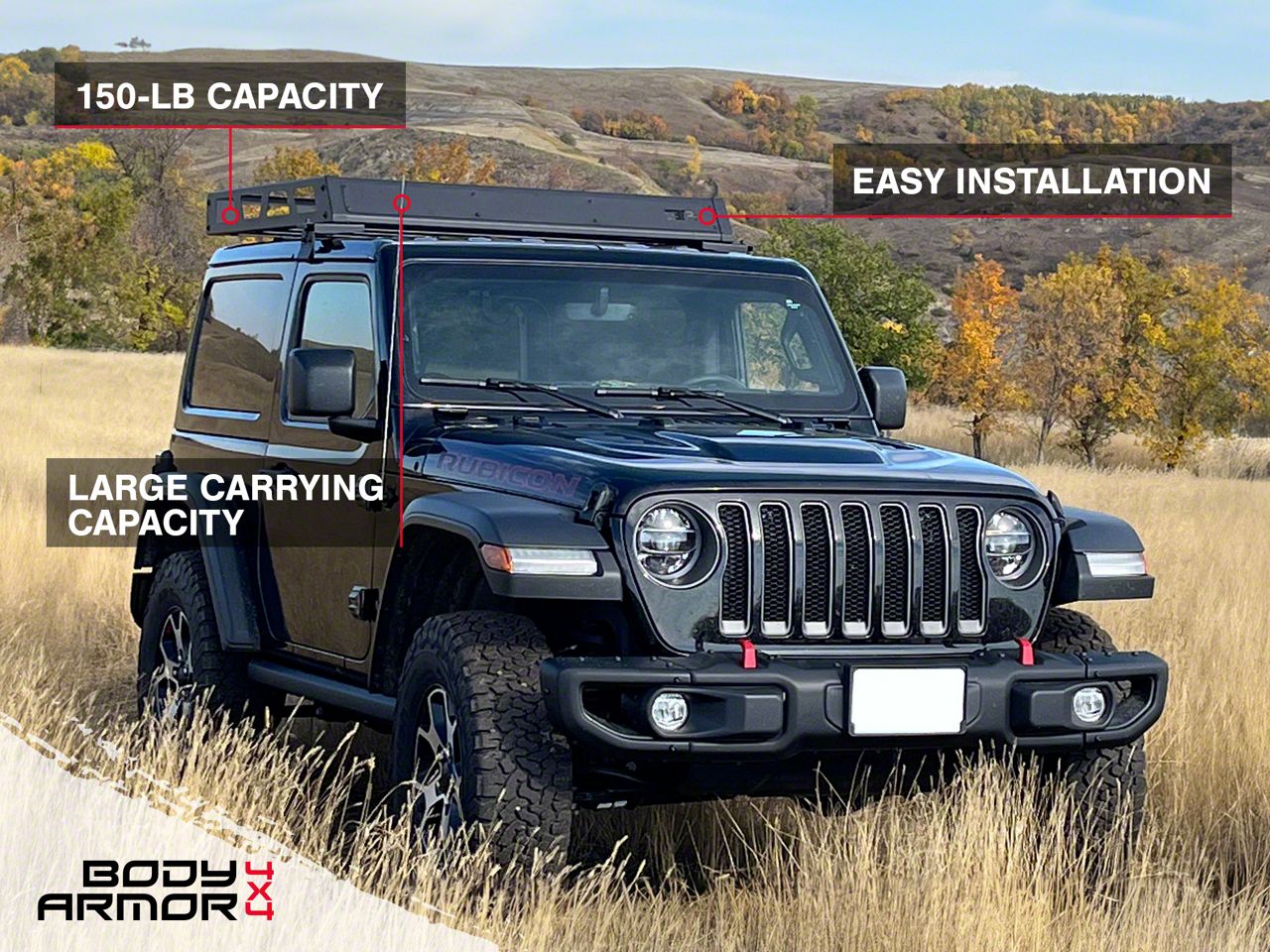 Body Armor 4x4 カーゴルーフラック 仕 アクセサリーマウント (JK 7102 