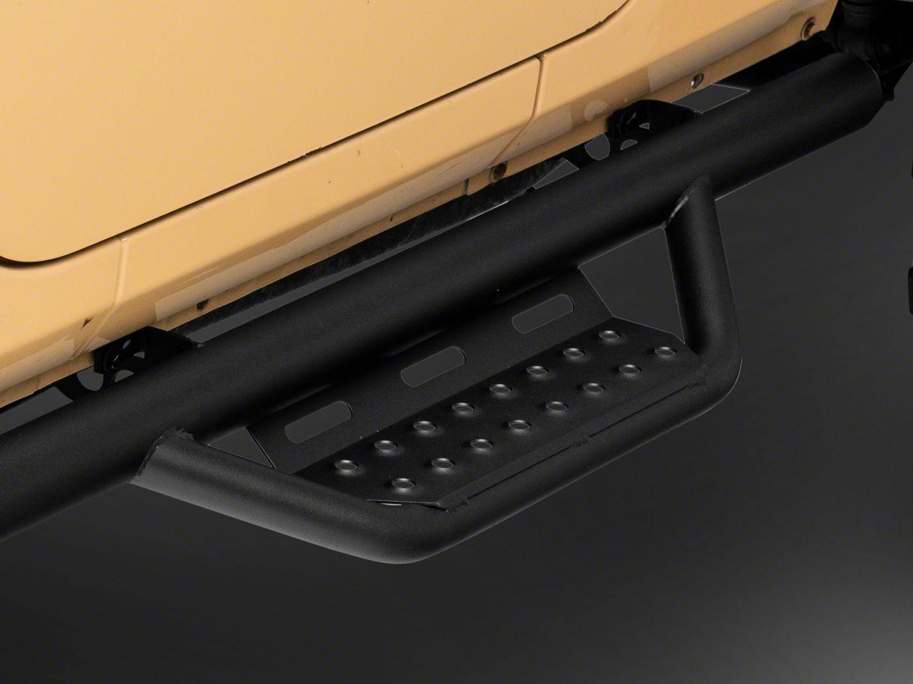 N-Fab Jeep Wrangler Cab Length RS Nerf Side Step Bars; Textured