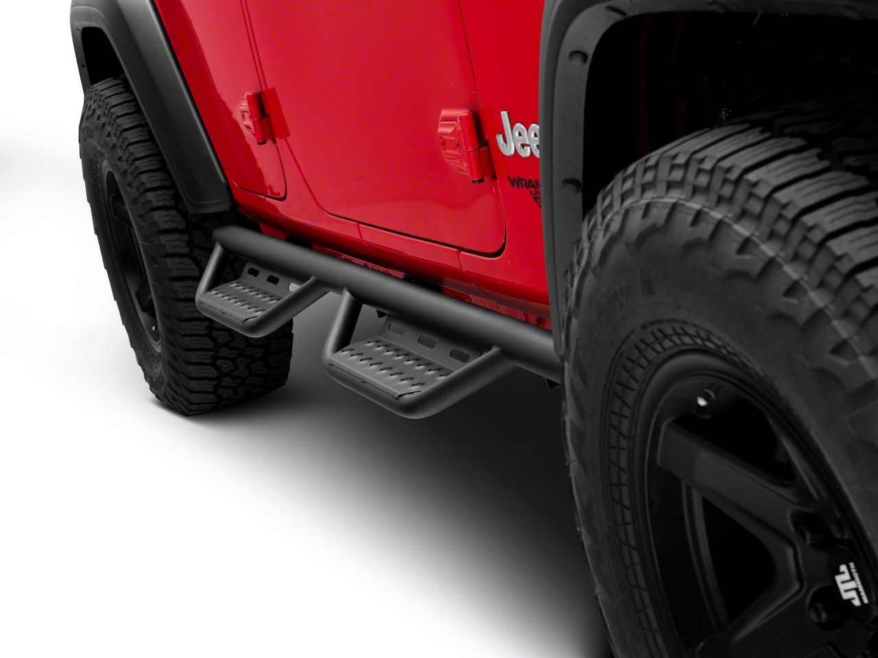 RT N-Fab Cab Length RS Nerf Side Step Bars; Textured Black