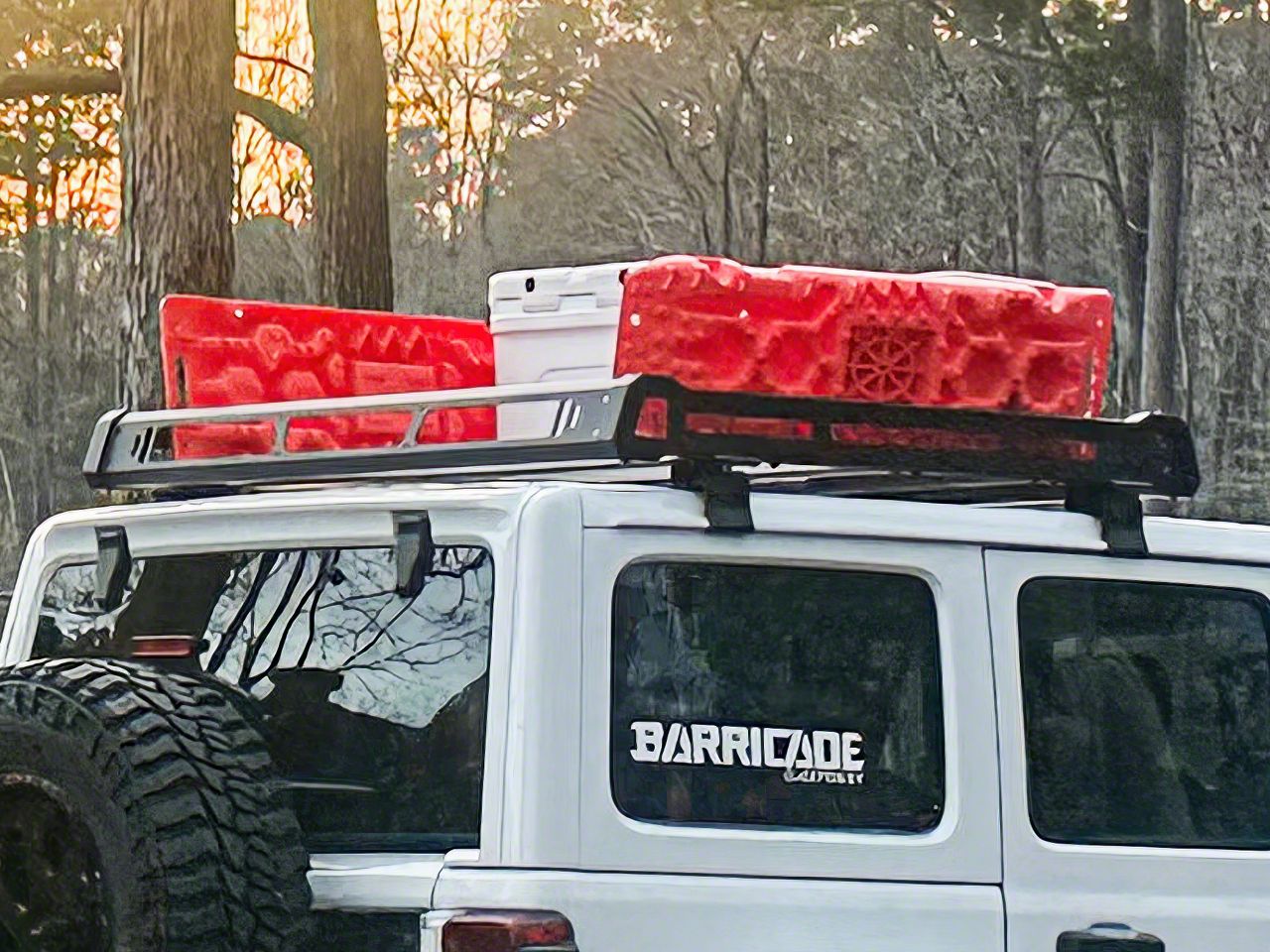 Barricade Jeep Gladiator Roof Rack Basket for OEM Hard Top J133620