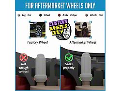 Black 6-Spline Lug Nut Kit; 14mm x 1.5; Set of 23 (18-26 Jeep Wrangler JL)