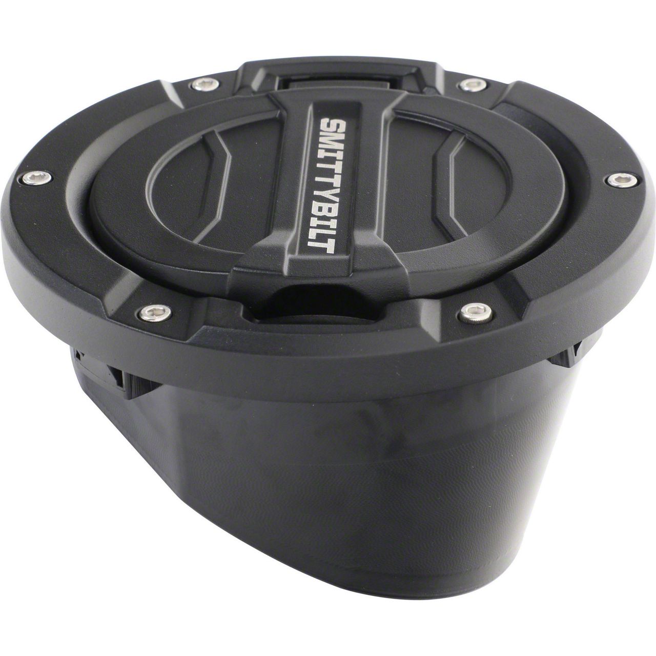 Smittybilt Jeep Wrangler Billet Style Gas Cover; Textured Smittybilt Jeep Wrangler Billet Style Gas Cover; Textured