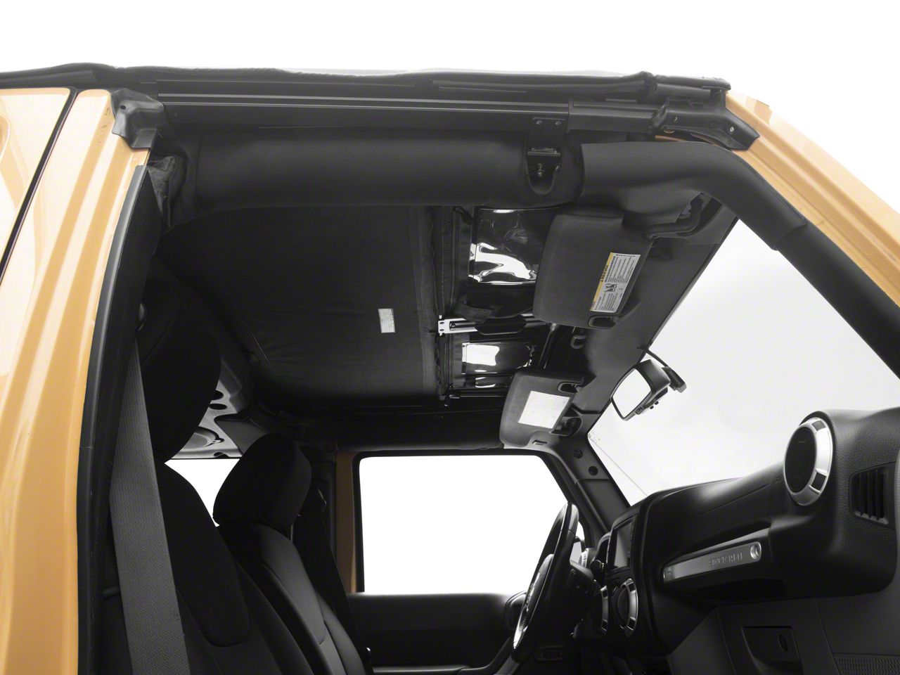 Jeep Wrangler TrailView Frameless Fastback Soft Top; Black Diamond