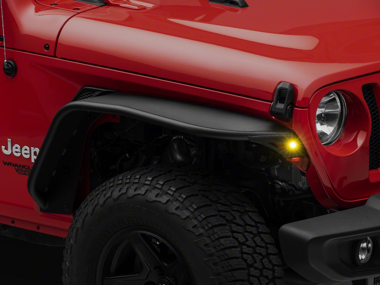 Rugged Ridge Jeep Wrangler HD Steel Tube Fender Flares; Front