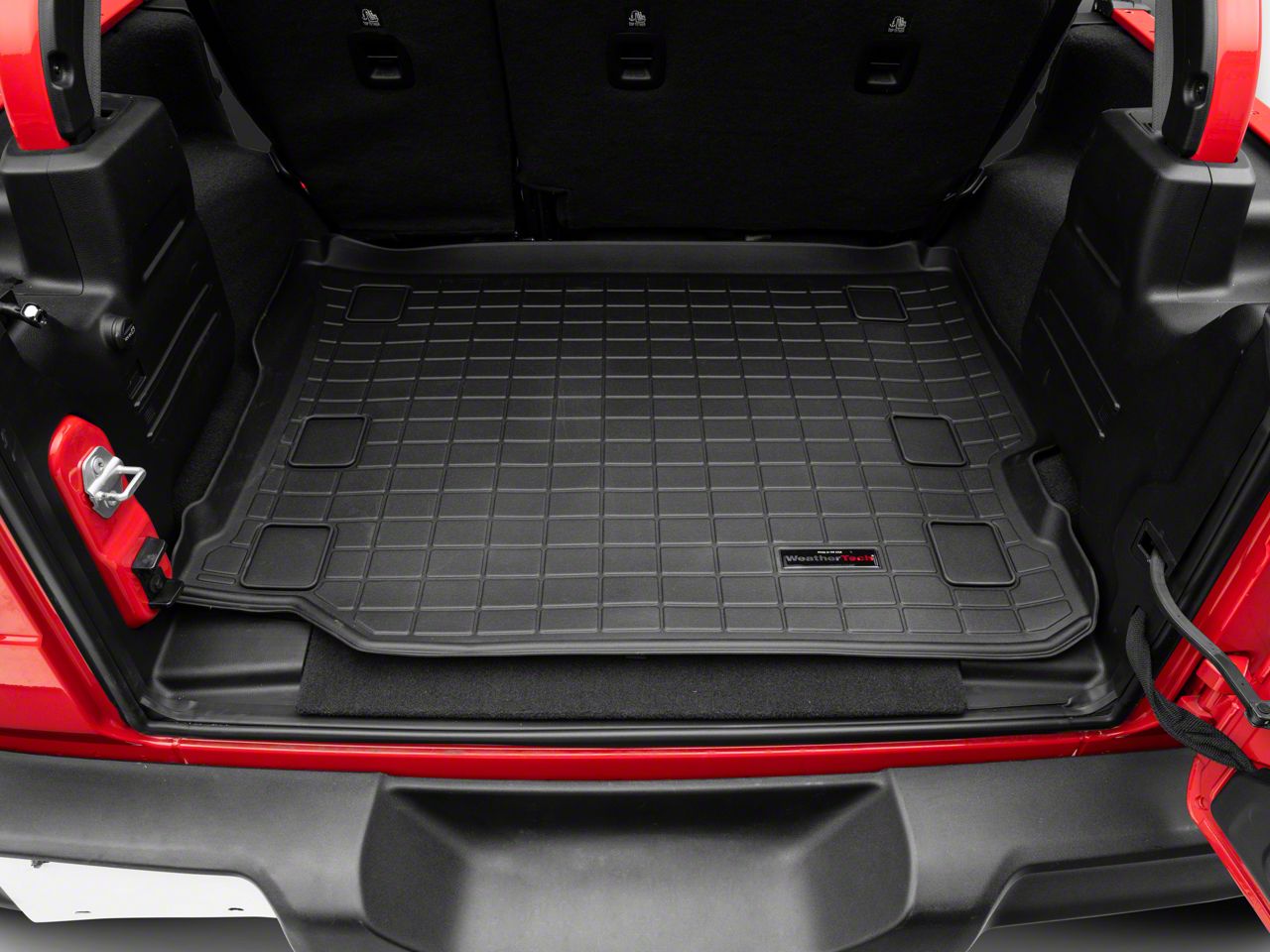 WeatherTech Vasca per Baule su Misura Compatibile per: Jeep Wrangler Unlimited 2007-10 - Nero CargoLiner
