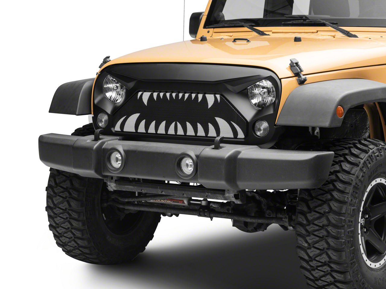 RedRock Jeep Wrangler Open Wide Grille J134256 (07-18 Jeep