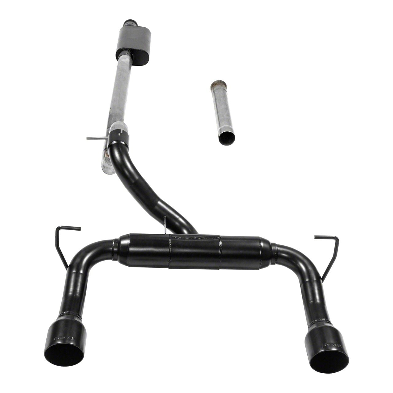 Flowmaster Jeep Wrangler Outlaw Cat-Back Exhaust System with Black