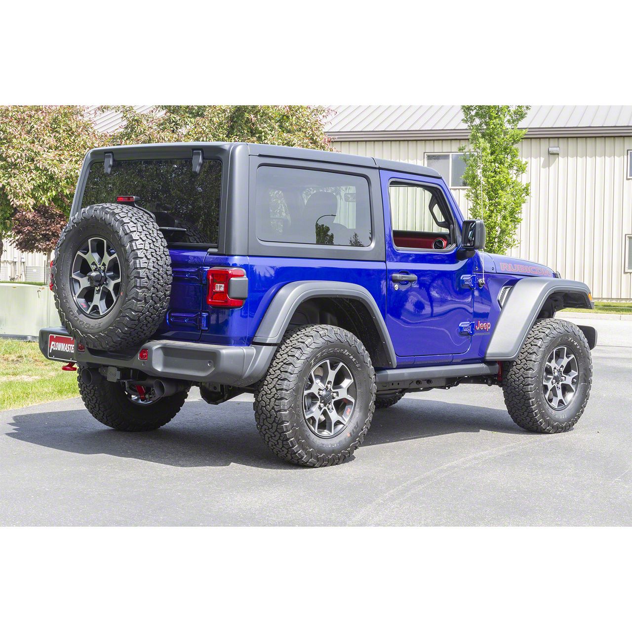 Flowmaster Jeep Wrangler Outlaw Cat-Back Exhaust System with Black