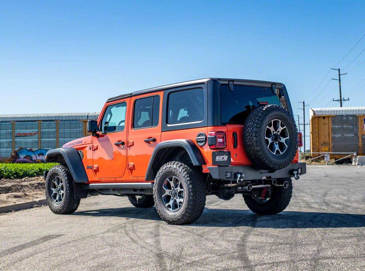Borla Jeep Wrangler ATAK Axle-Back Exhaust with Polished Tips