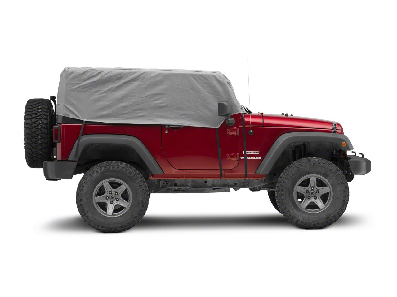Jeep Wrangler 4-Layer Breathable Cab Cover; Gray (07-18 Jeep