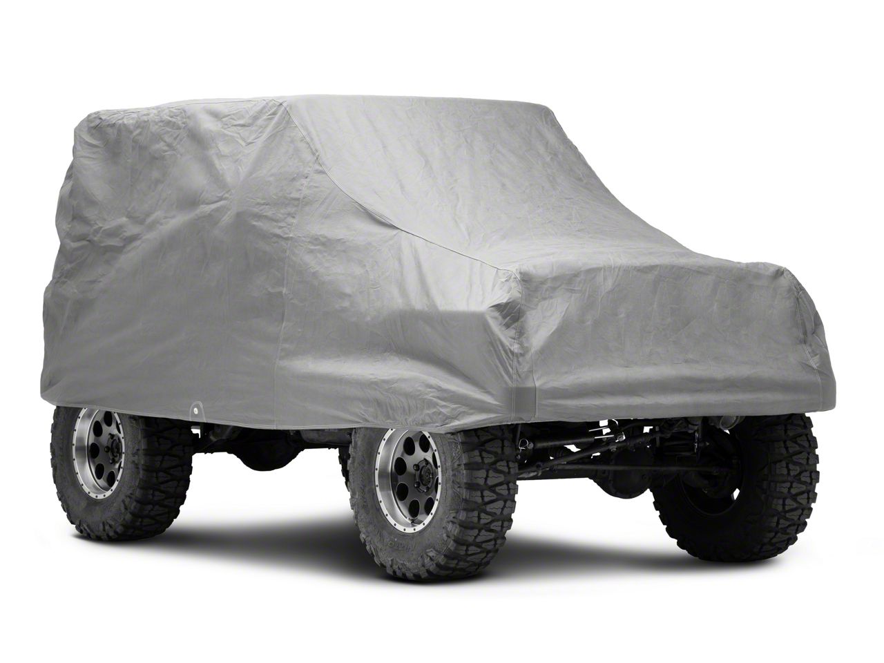 Jeep Wrangler 4-Layer Breathable Full Car Cover; Gray (76-06 Jeep
