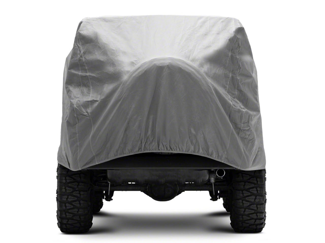 Jeep Wrangler 4-Layer Breathable Full Car Cover; Gray (76-06