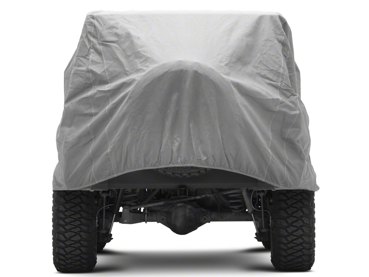 Joyoto Custom Fit Full Car Cover For Jeep Wrangler JK JL 4 Door (2007-2024) – Waterproof Outdoor Protection, Black - View #4