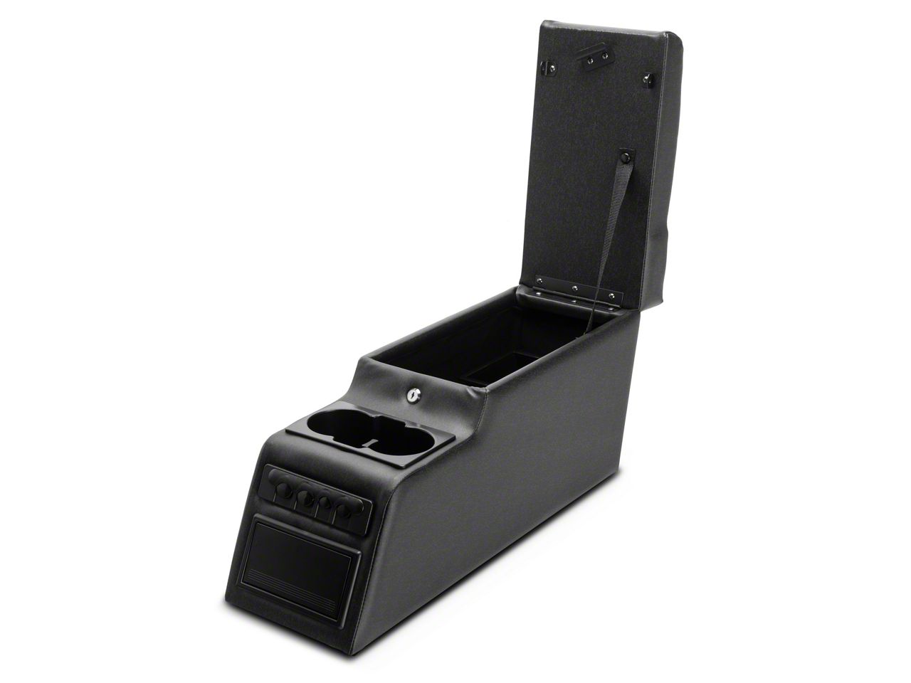 RAMPAGE PRODUCTS Locking Center Console For Jeep CJ Wrangler Yj Grey Denim 31511 Fits 1976 1983 Jeep Cj5 1976 1986 Jeep Cj7 1987 1995 Wrangler Yj