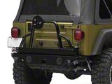 Recovery Rear Bumper with Swing Away Tire Mount; Black (87-06 Jeep Wrangler YJ & TJ)