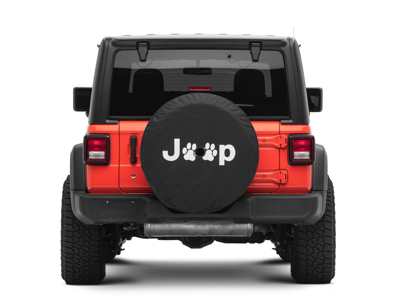 Jeep Paw Spare Tire Cover with Camera Port Black 18 25 Jeep Wrangler JL