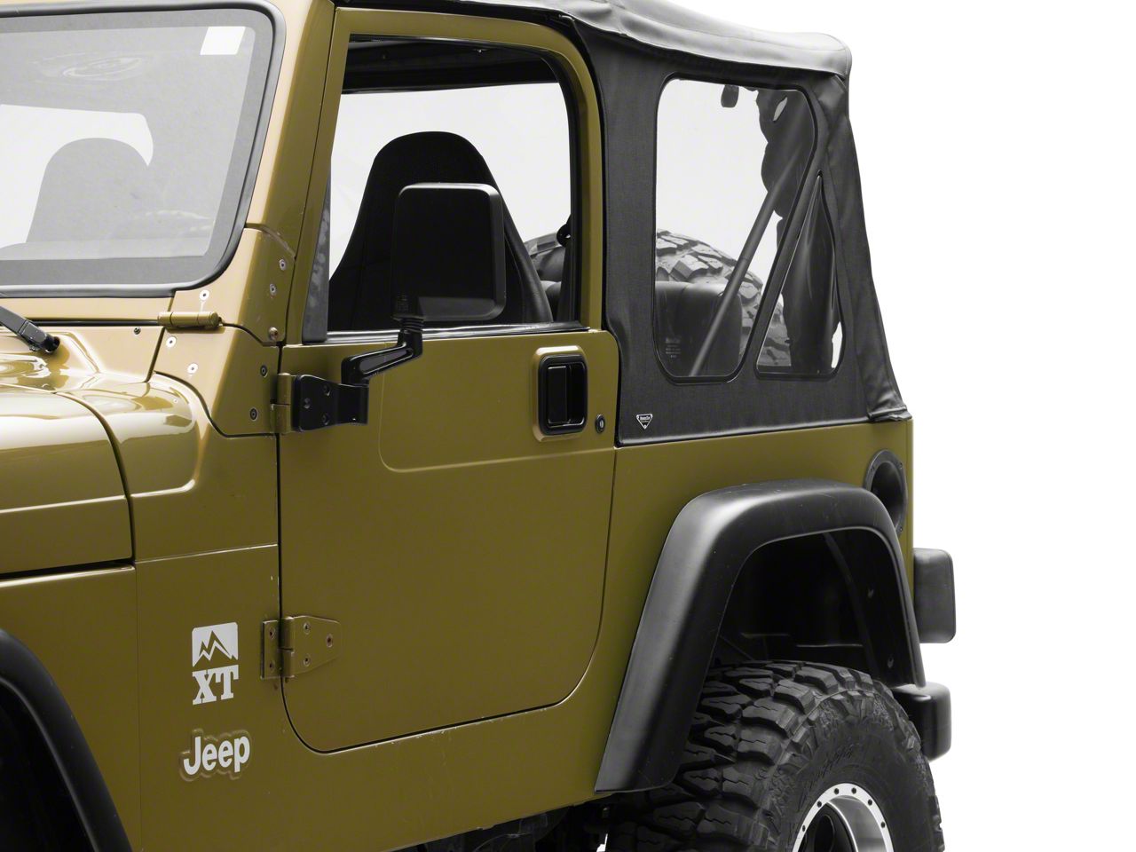 Jeep Wrangler Interior And Exterior Door Handles; Black (81-06 Jeep CJ5, CJ7, Wrangler YJ & TJ W/ Full Steel Doors