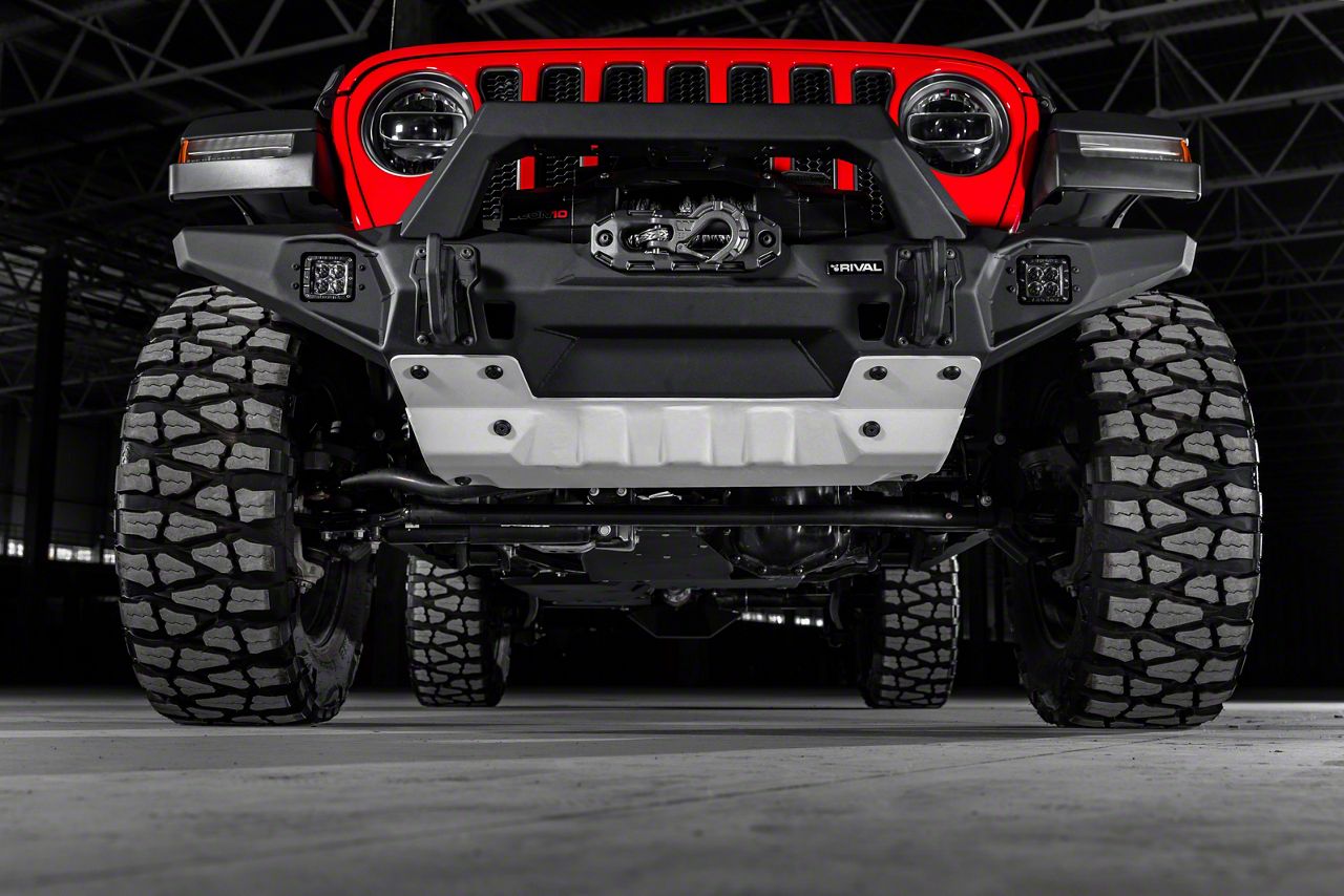 RIVAL 4x4 Jeep Wrangler Full-Width Aluminum Front Bumper with Skid