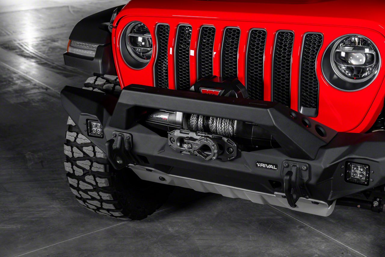 RIVAL 4x4 Jeep Wrangler Full-Width Aluminum Front Bumper with Skid