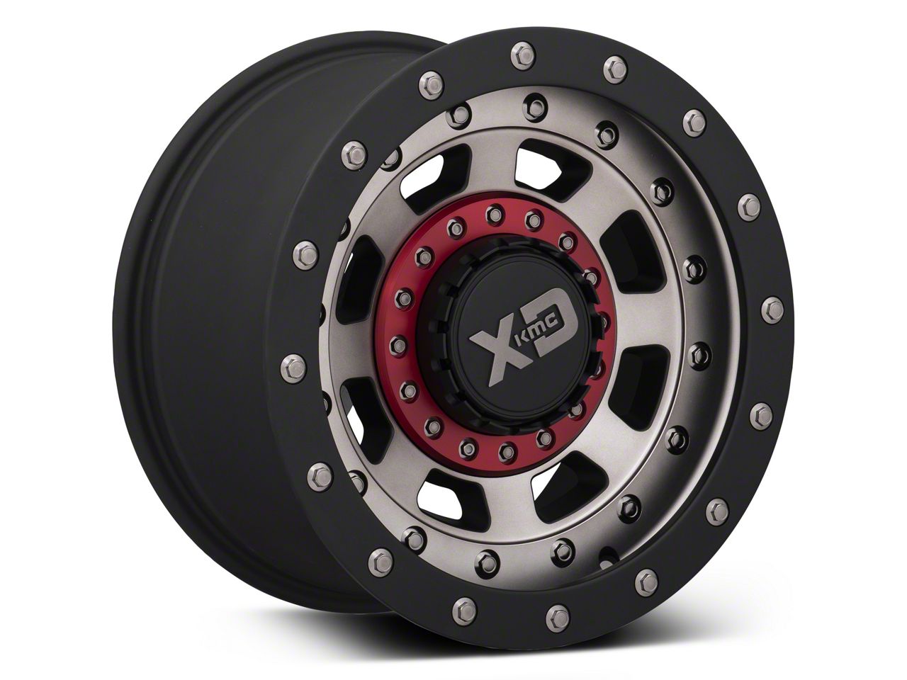 XD Jeep Wrangler FMJ Satin Black with Dark Tint Wheel; 17x9; -12mm 