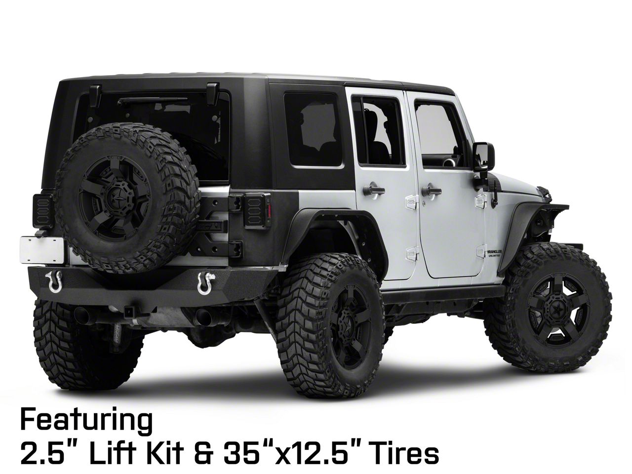 XD Jeep Wrangler Rockstar II Matte Black Wheel; 18x9; 0mm Offset