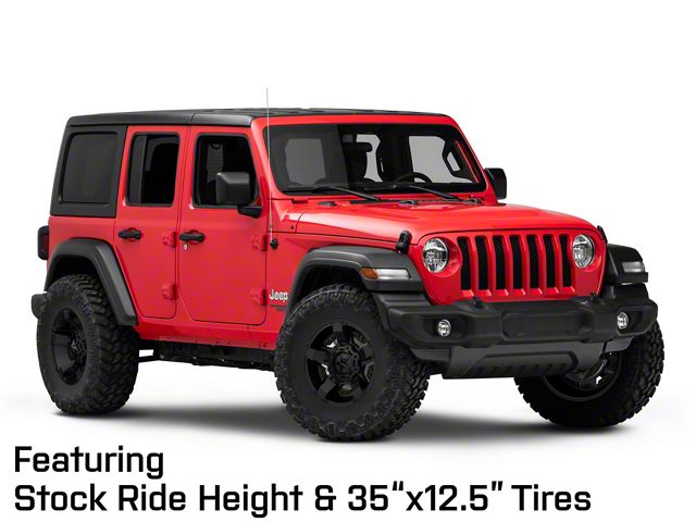 XD Jeep Wrangler Rockstar II Matte Black Wheel; 17x9; -12mm XD Jeep Wrangler Rockstar II Matte Black Wheel; 17x9; -12mm