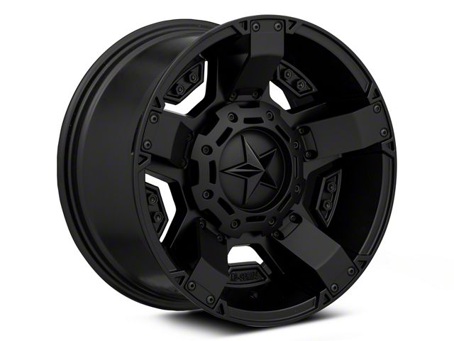 XD Jeep Wrangler Rockstar II Matte Black Wheel; 17x9; -12mm XD Jeep Wrangler Rockstar II Matte Black Wheel; 17x9; -12mm