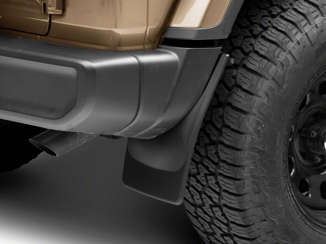 Weathertech Jeep Wrangler No-Drill Mud Flaps; Front and Rear