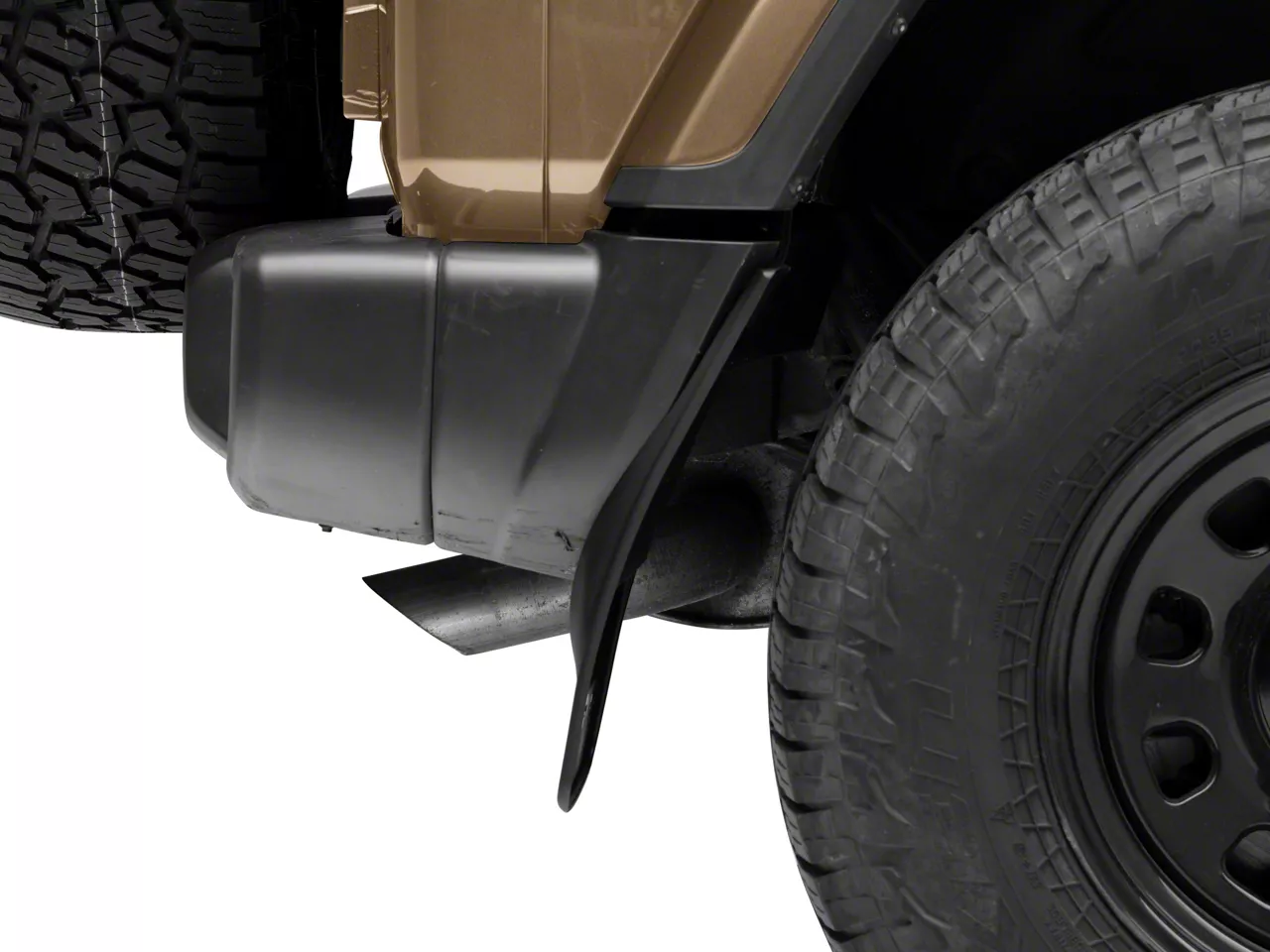 Weathertech Jeep Wrangler No-Drill Mud Flaps; Front and Rear