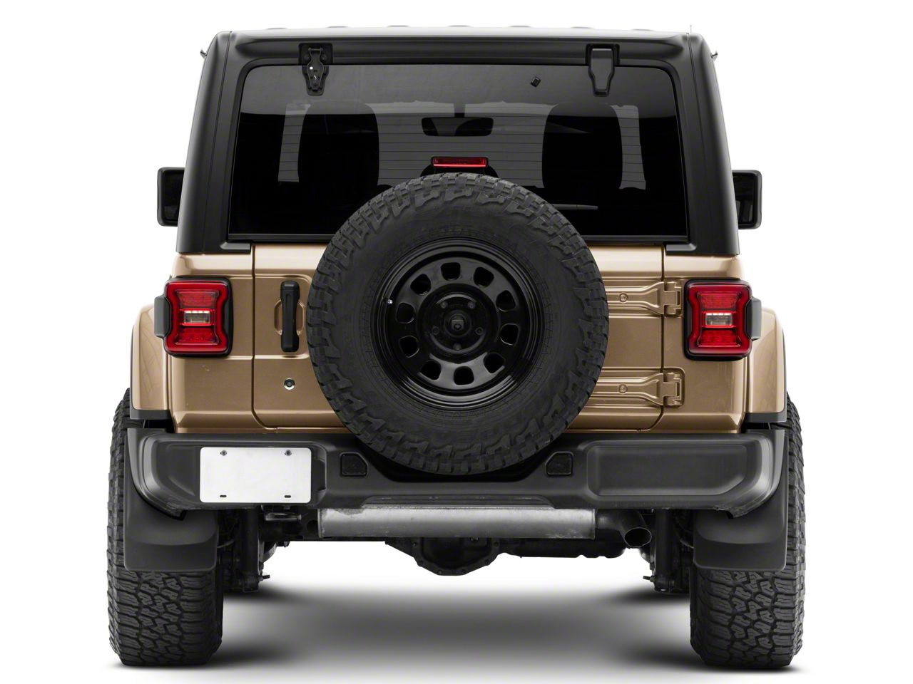 Weathertech Jeep Wrangler No-Drill Mud Flaps; Front and Rear