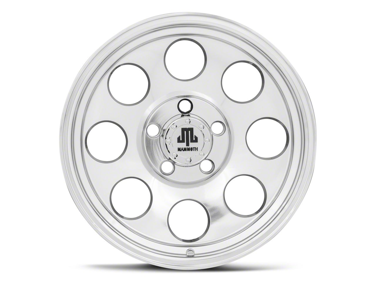 Mammoth Jeep Wrangler 8 Aluminum Polished Wheel; 17x9; -6mm Offset