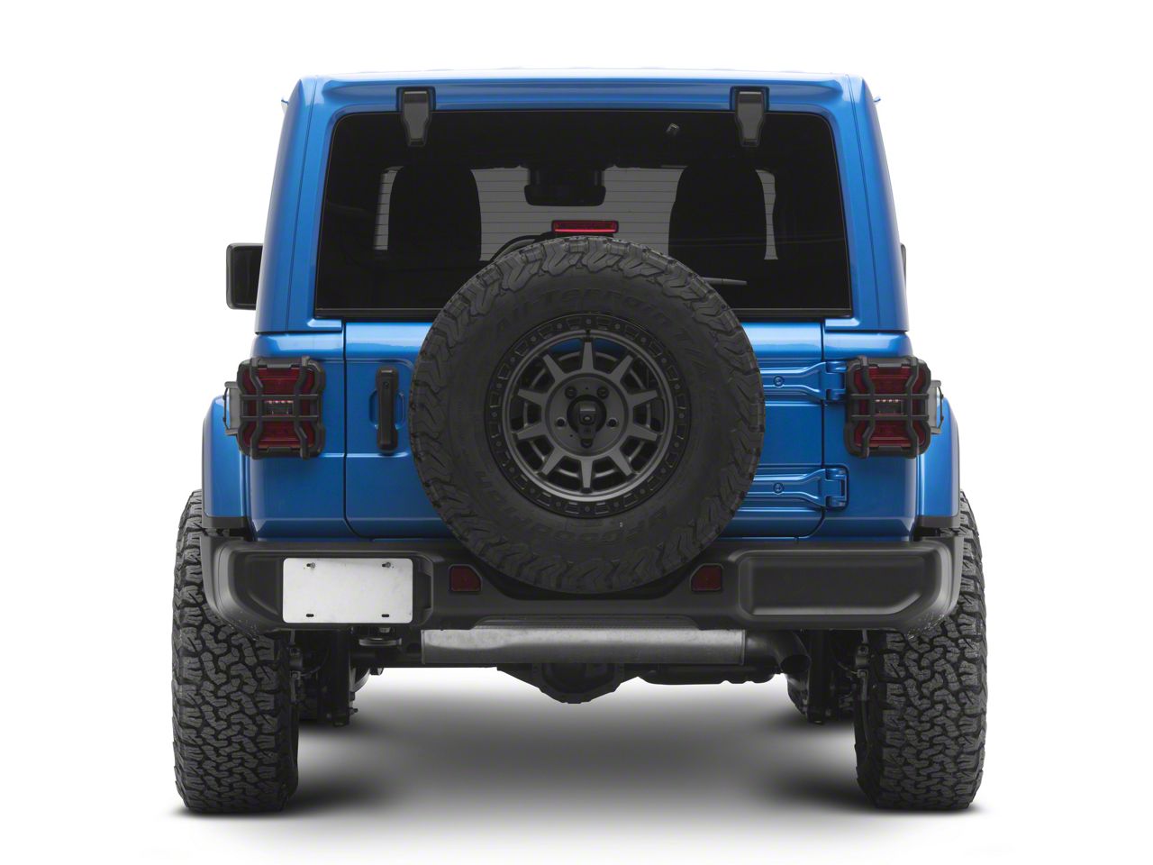 Rugged Ridge Jeep Wrangler Elite Tail Light Guards; Textured Black