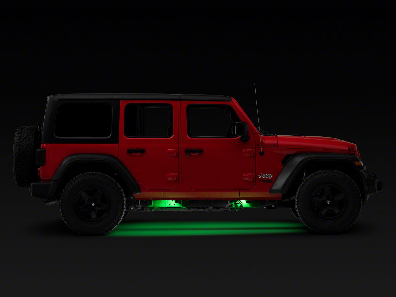 JMTBNO 10-Pod RGB LED Rock Lights – Underbody Neon Kit, Bluetooth App Control, For Jeep Wrangler JK JKU