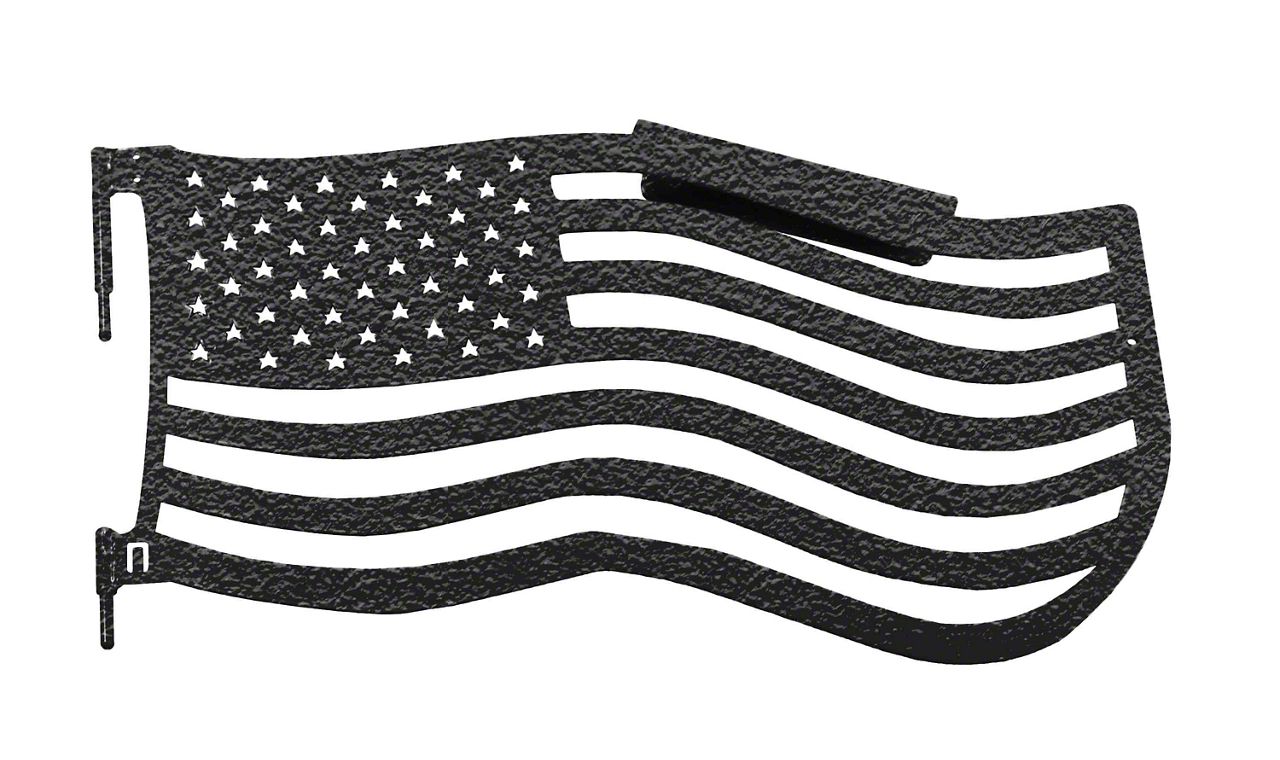 Steinjager Jeep Wrangler Premium American Flag Front Trail