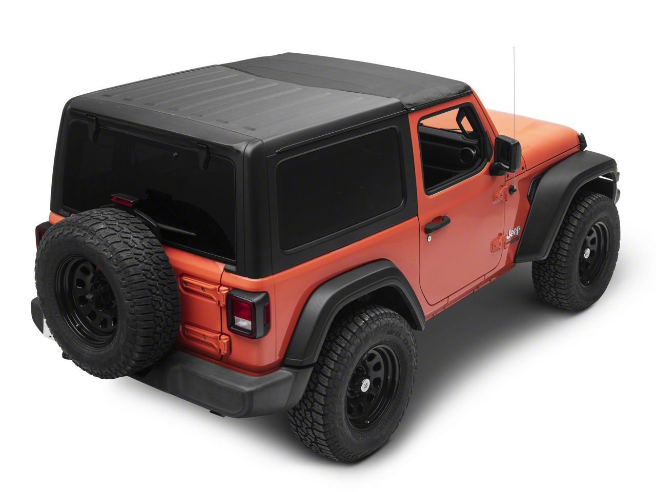Bestop Jeep Wrangler Sunrider for Factory Hard Tops; Black Diamond