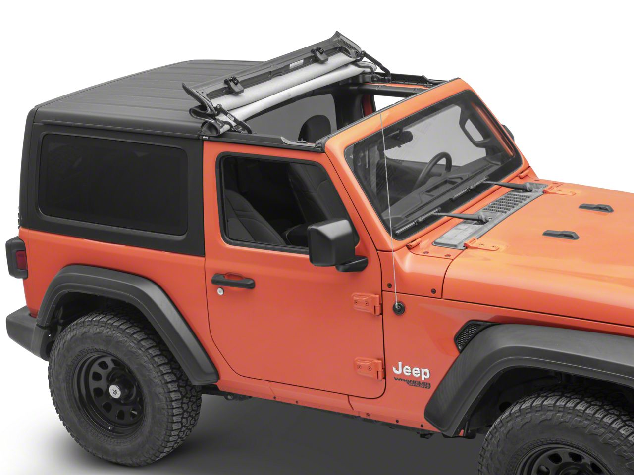 Bestop Jeep Wrangler Sunrider for Factory Hard Tops; Black Diamond